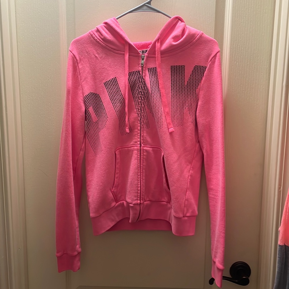 pink victorias secrets jacket